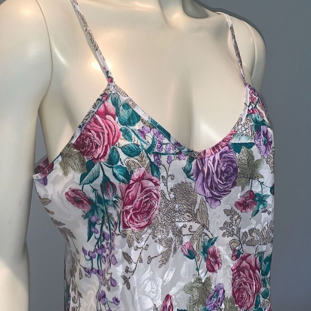 Vintage California‎ Miss Satin Slip Dress Chemise Nightie Size Medium - Picture 2 of 10